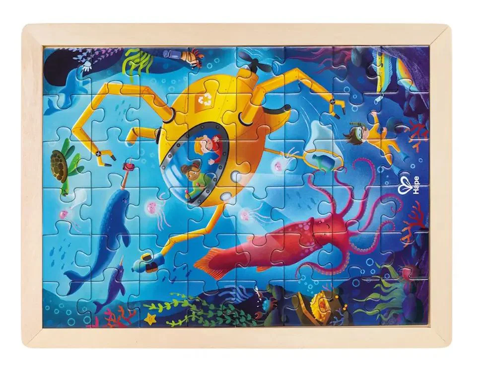 image for Пазл из дерева Hape 2 в 1 Подводное путешествие, 48 эл. foto