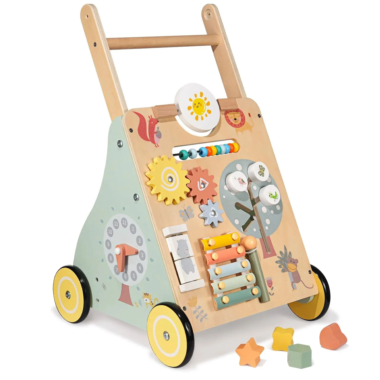 Premergator din lemn Tooky Toy cu activitati foto