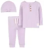 Carter's Set 3 piese termic Violet - pantaloni, bluza si caciulita foto