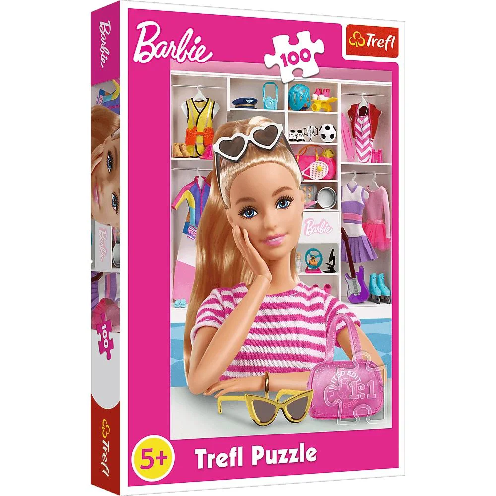 image for Puzzle Trefl Meet Barbie, 100 piese foto