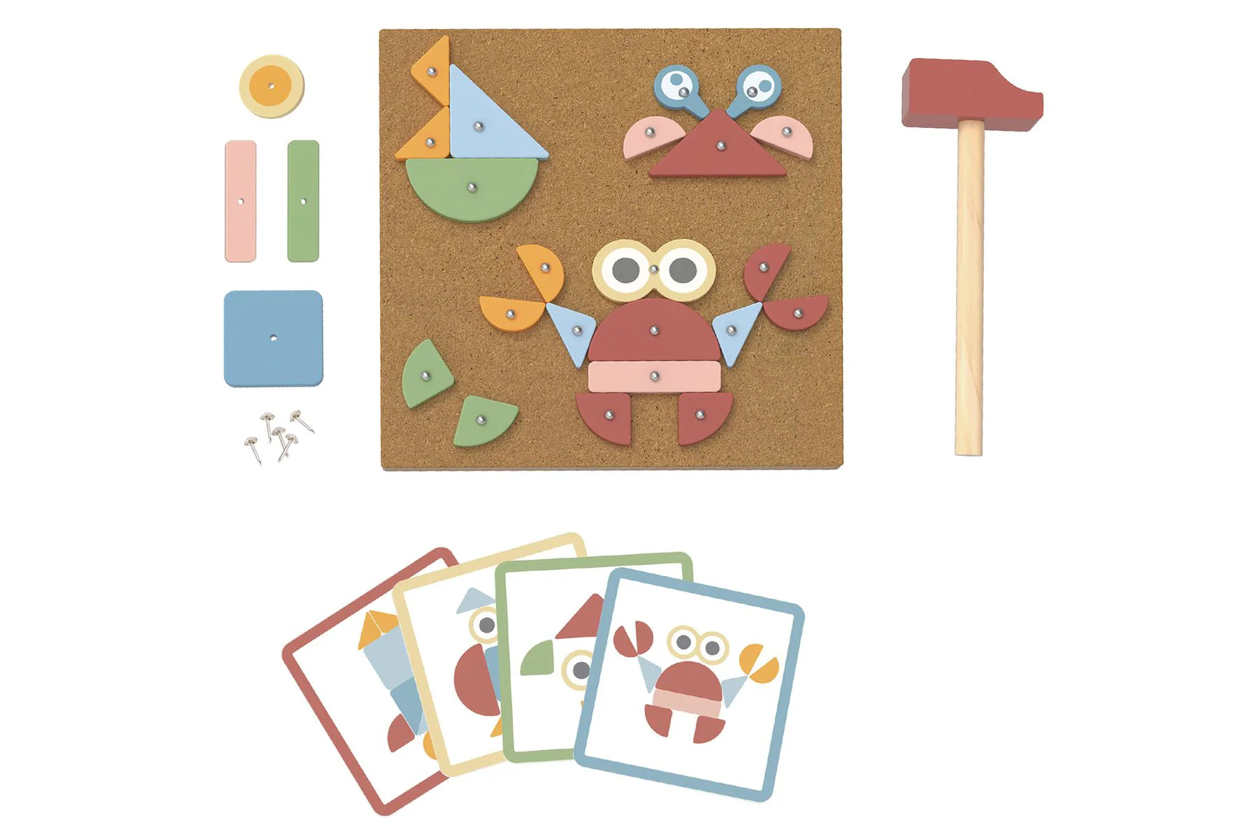 image for Set constructor Tooky Toy din lemn, 82 el. foto