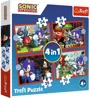 Puzzle Trefl 4 in 1 Aventurile lui Sonic foto