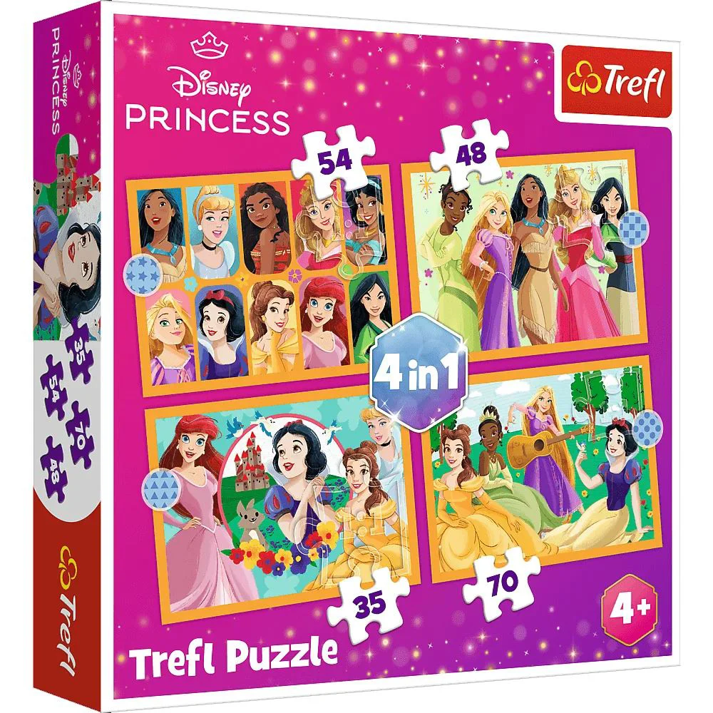 Puzzle Trefl 4 în 1 Povesti din Basme foto