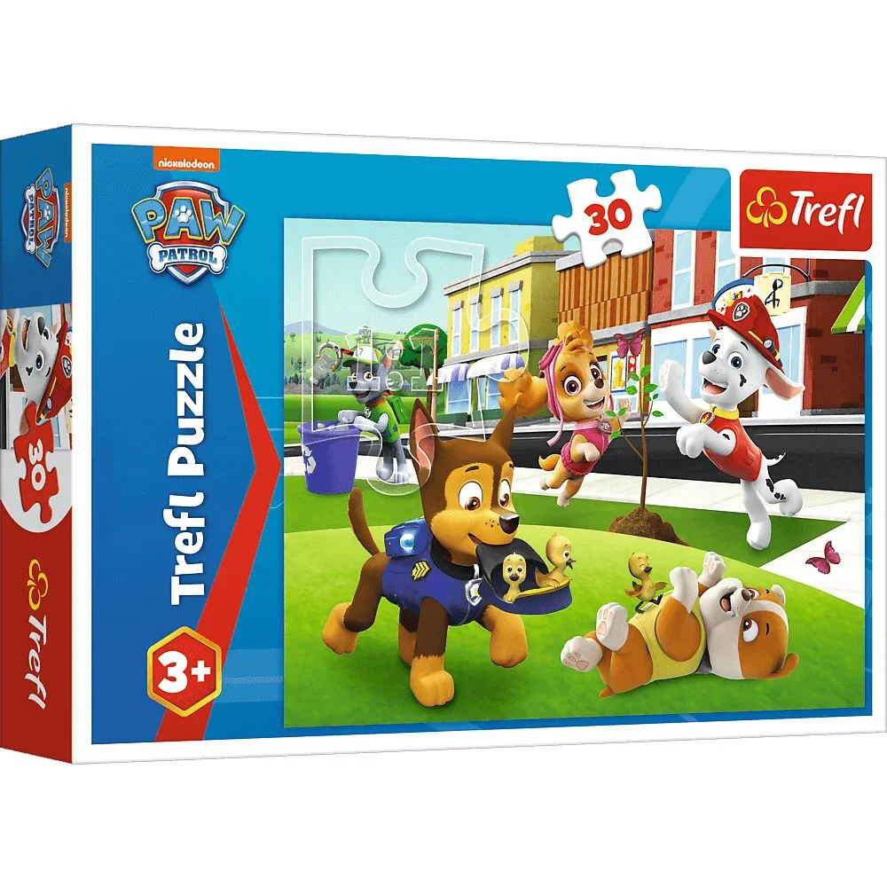 Puzzle Trefl Dogs in action, 30 piese