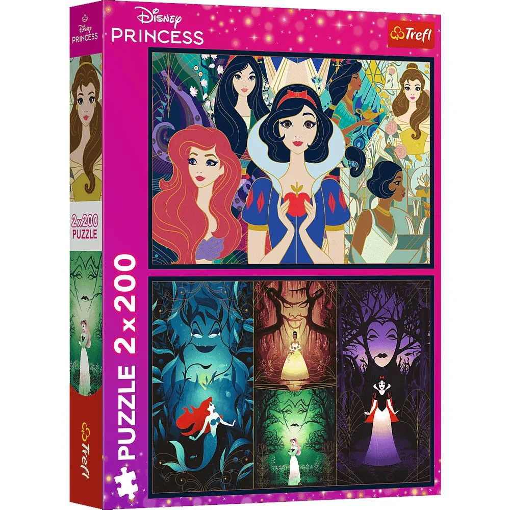 Puzzle Trefl Enchanting princesses, 2x200 piese foto