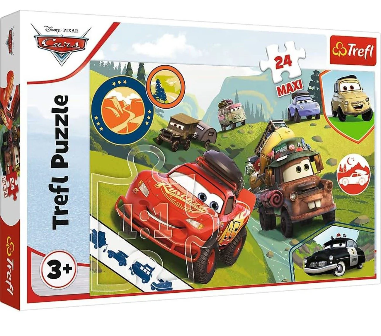 Puzzle Trefl Happy Disney Cars 3, 24 piese foto