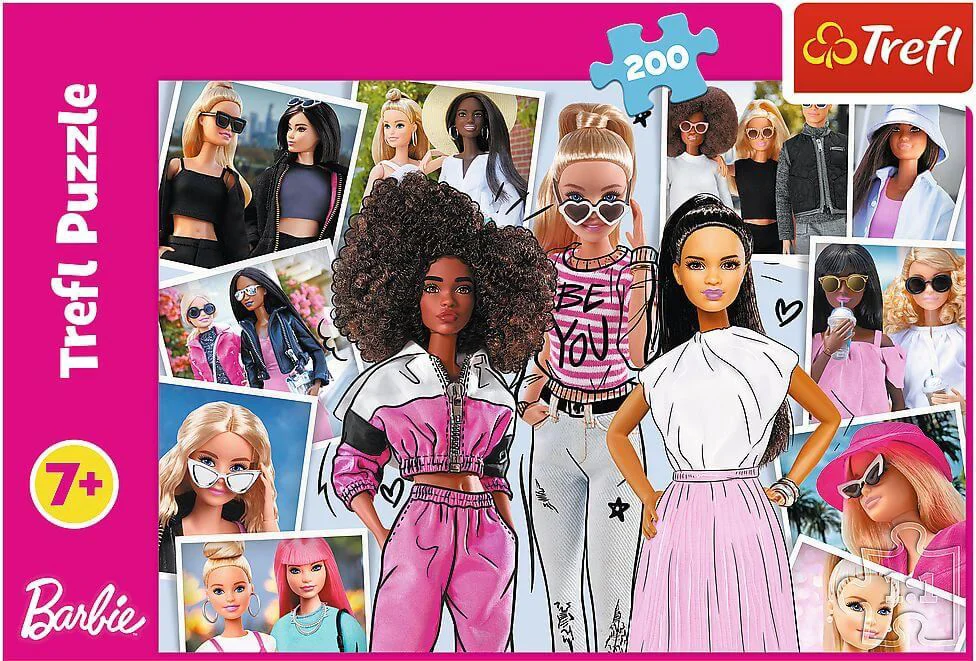Puzzle Trefl In lumea lui Barbie, 200 piese. foto