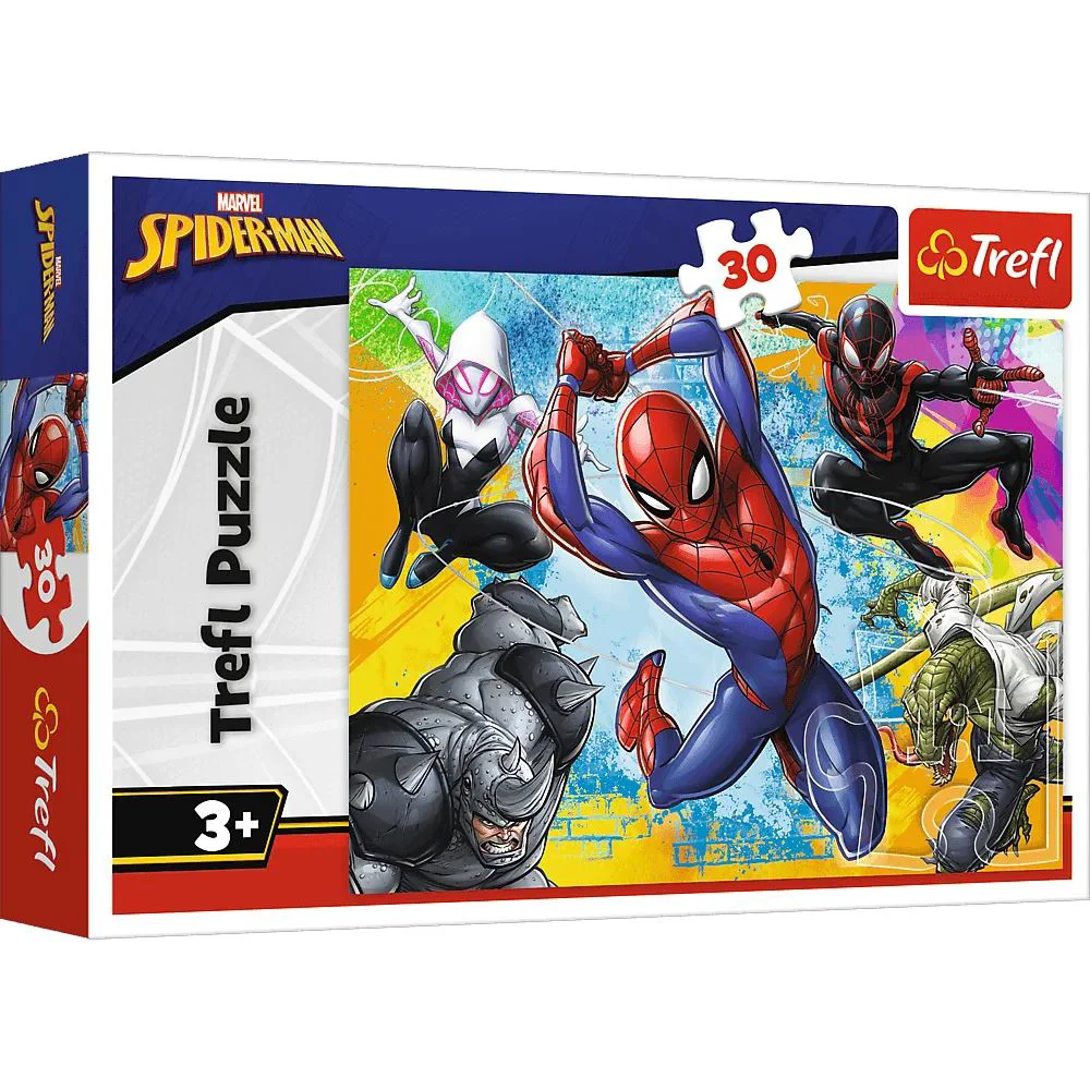 image for Puzzle Trefl Spider Man's colors, 30 piese foto