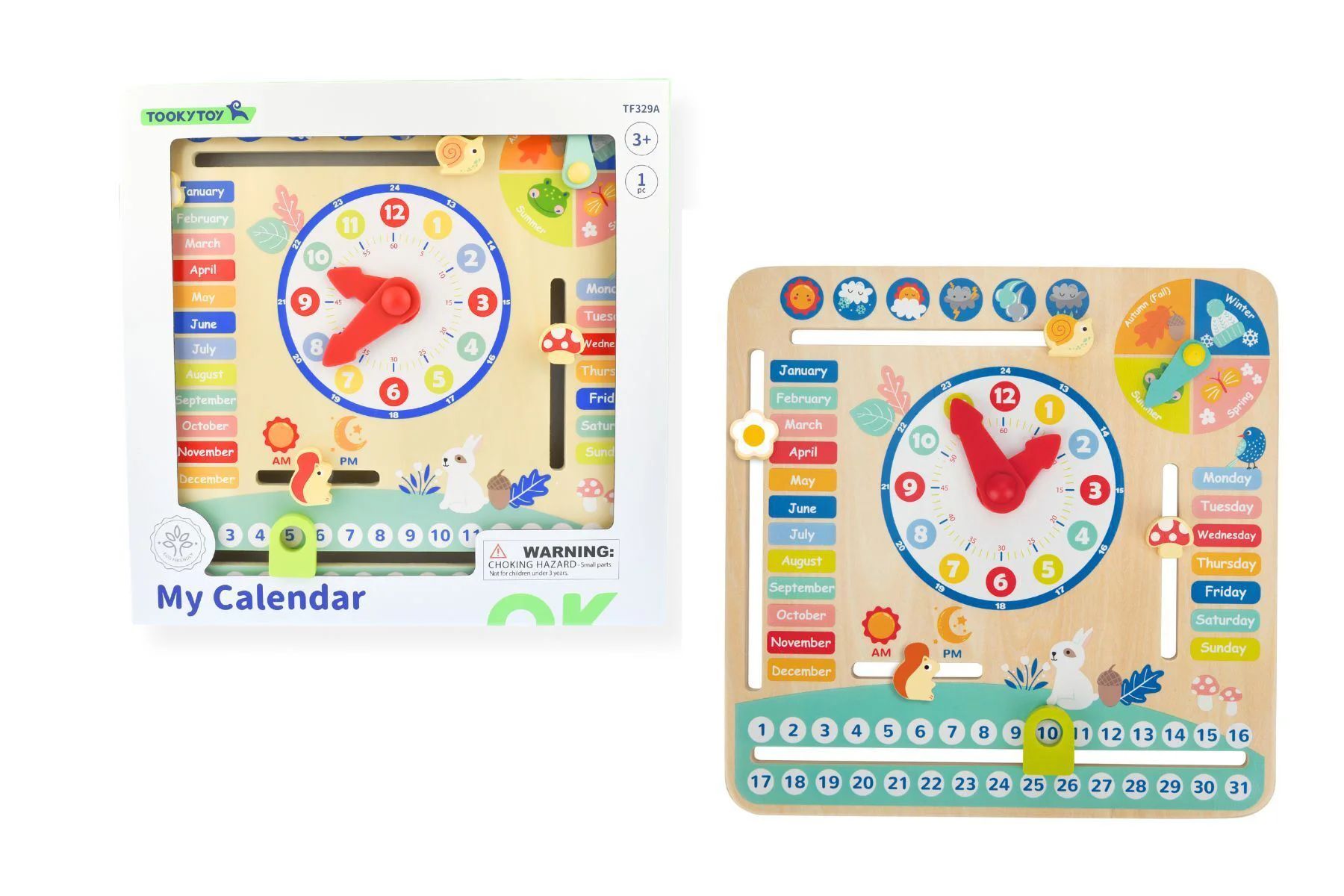 image for Деревянная игрушка Tooky Toy Мой календарь foto
