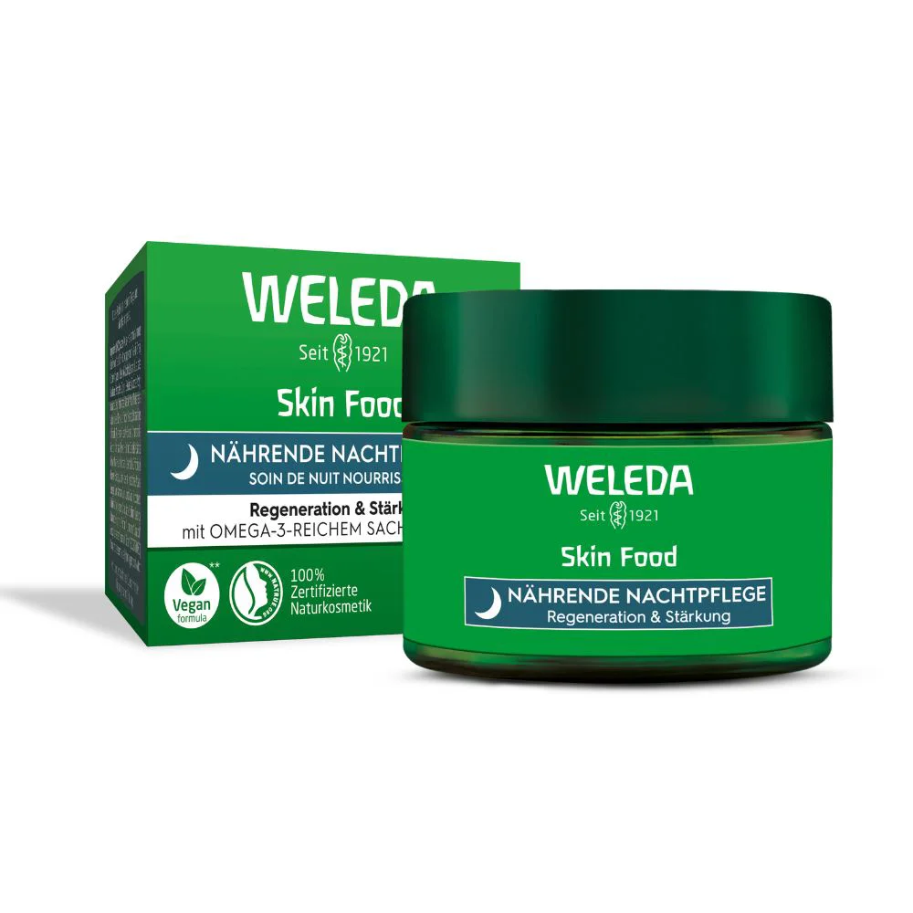 Crema hidratanta de noapte Weleda Skin Food, 40 ml