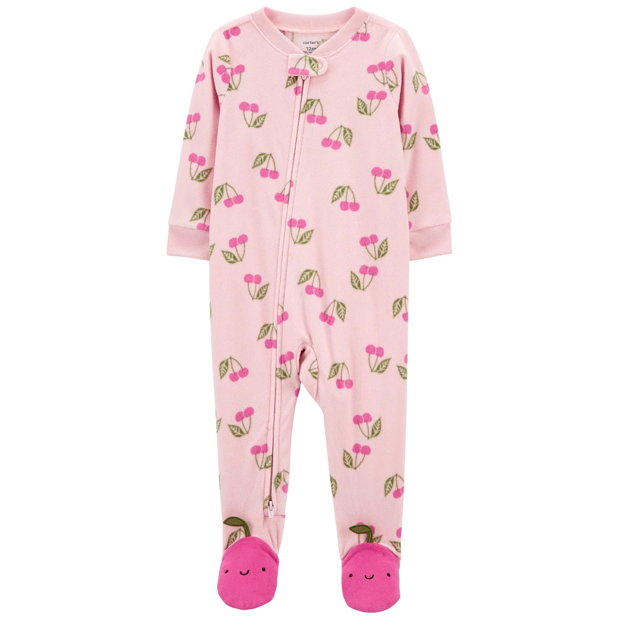 Carter's Pijama Fleece cu cirese foto