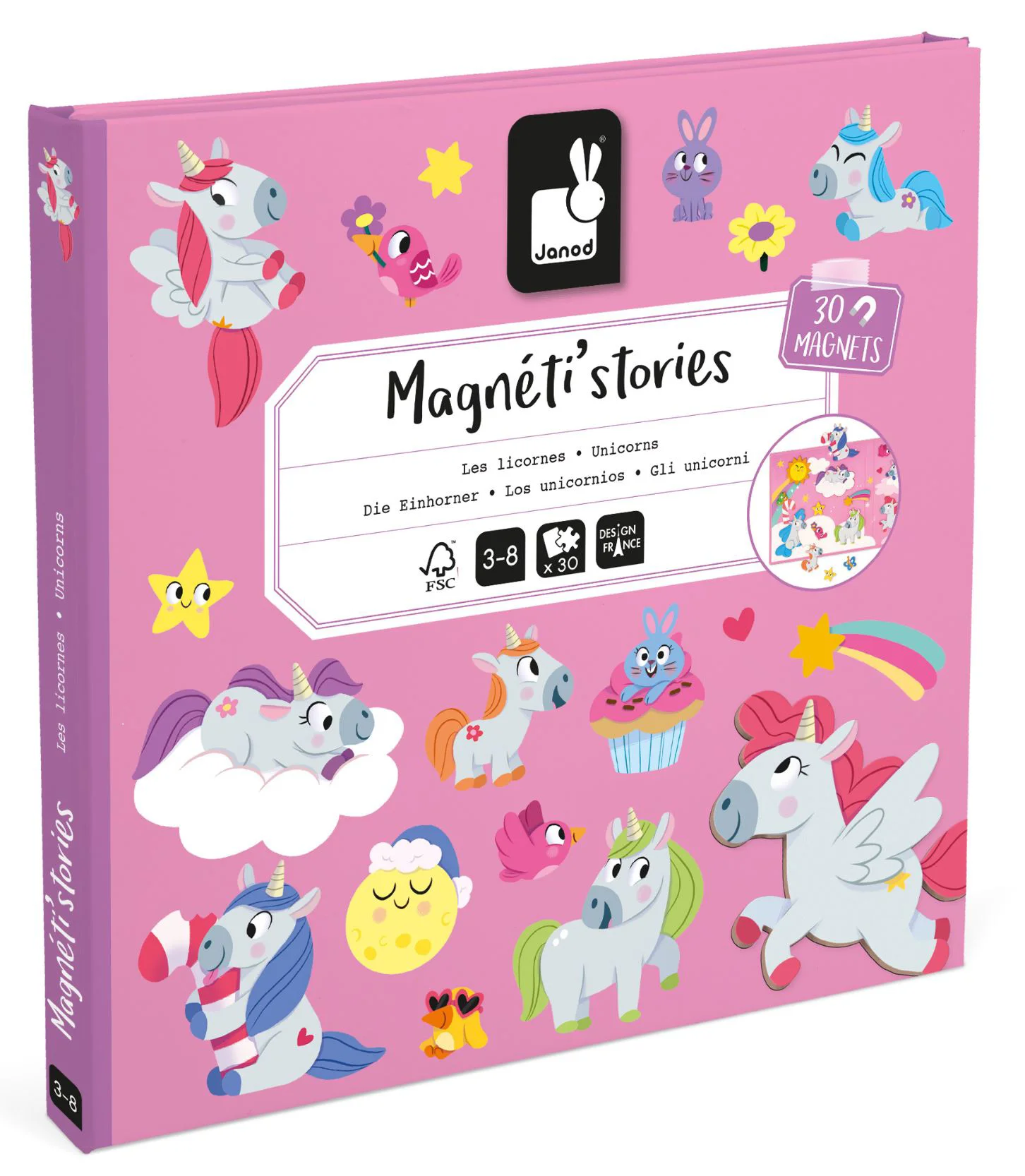 Carte magnetica Janod Unicornii