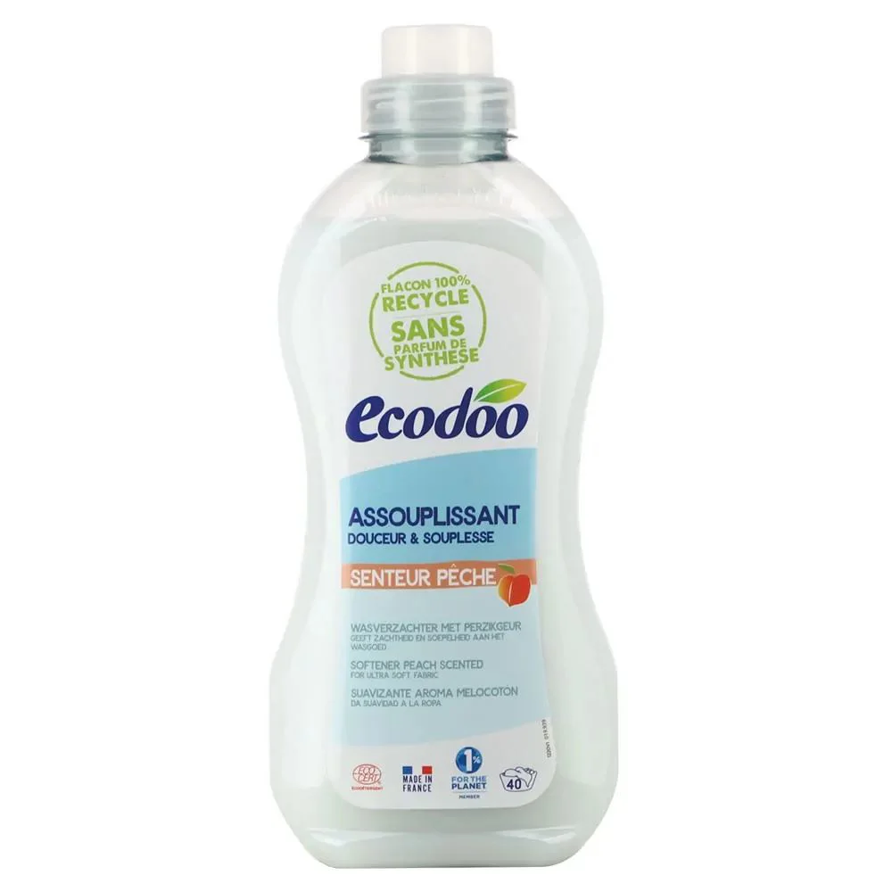 Balsam de rufe ecologic Ecodoo cu miros de piersic, 1000 ml