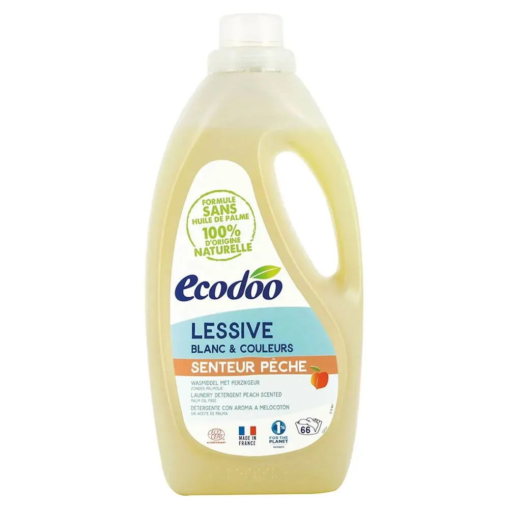 Detergent rufe ecologic Ecodoo cu miros de piersici, 2000 ml