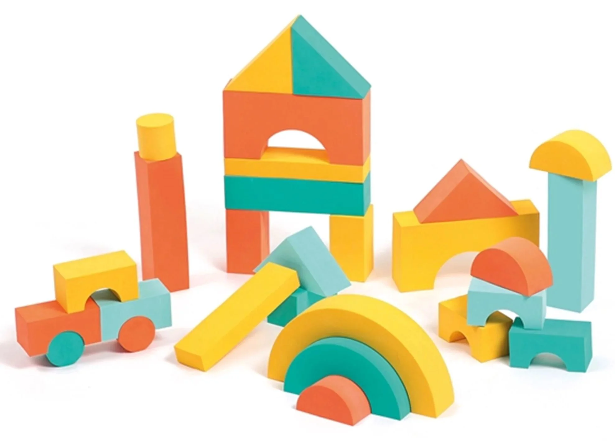 Set de constructie Ludi Foam Blocks, 28 piese