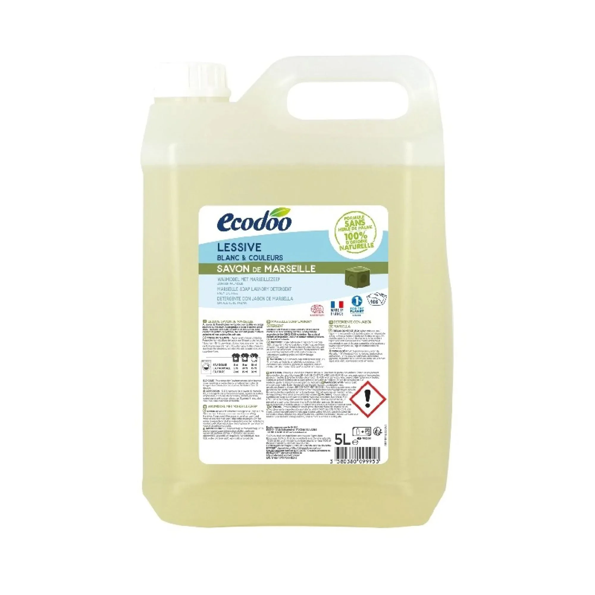 Detergent rufe eco Ecodoo cu sapun de Marsilia, 5000 ml