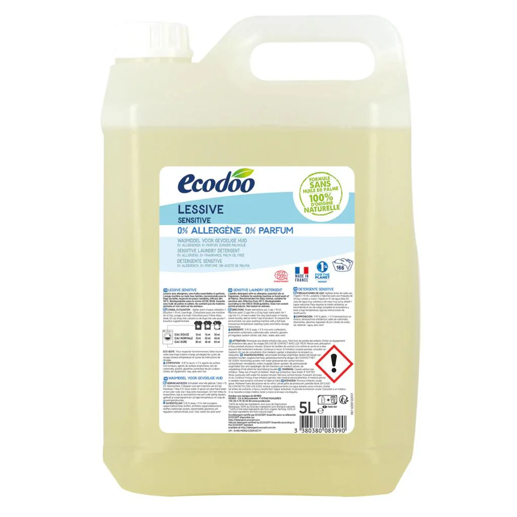 Detergent rufe eco hipoalergenic Ecodoo Sensitive, 5000 ml