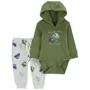 Carter's Set 2 piese Pantaloni si body cu gluga foto