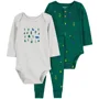 Carter's Set 3 piese Bradut - Pantaloni si 2 body foto