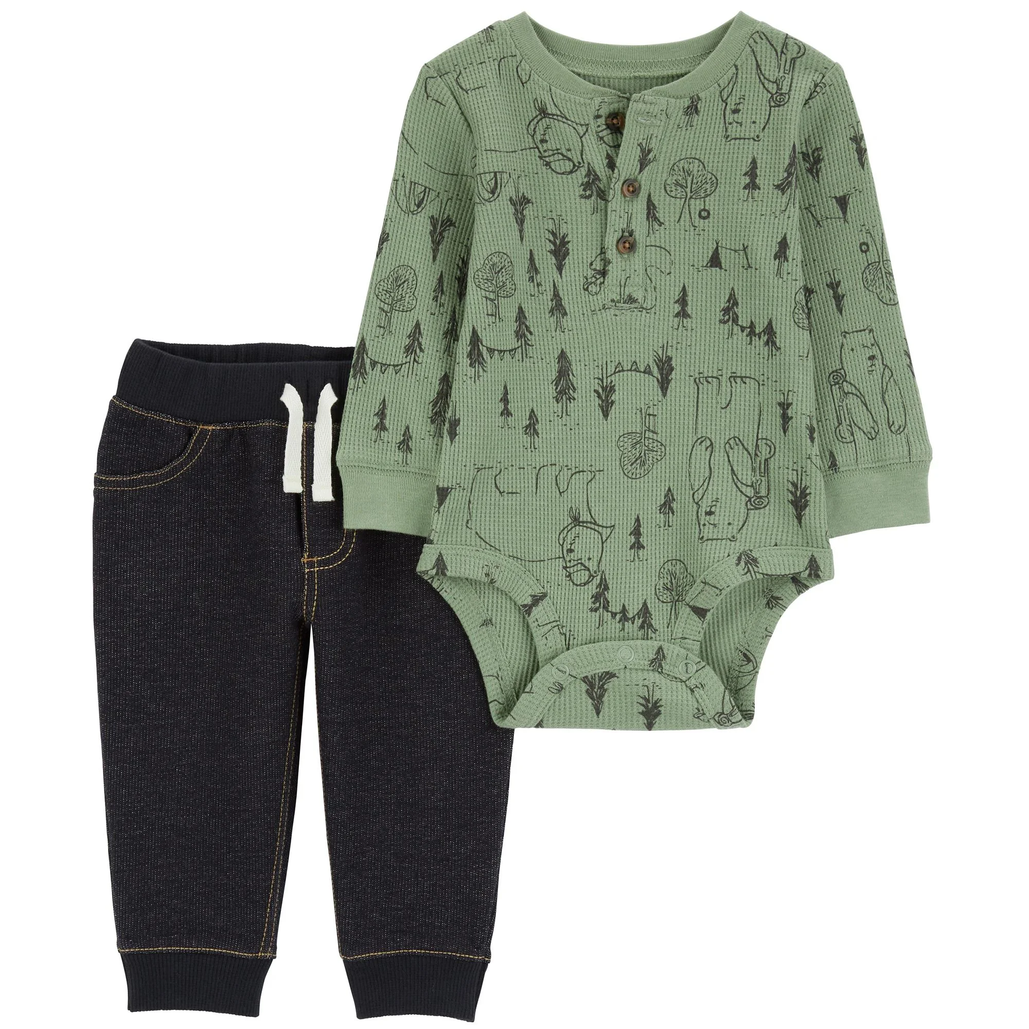 Carter's Set 2 piese Pantaloni si body foto