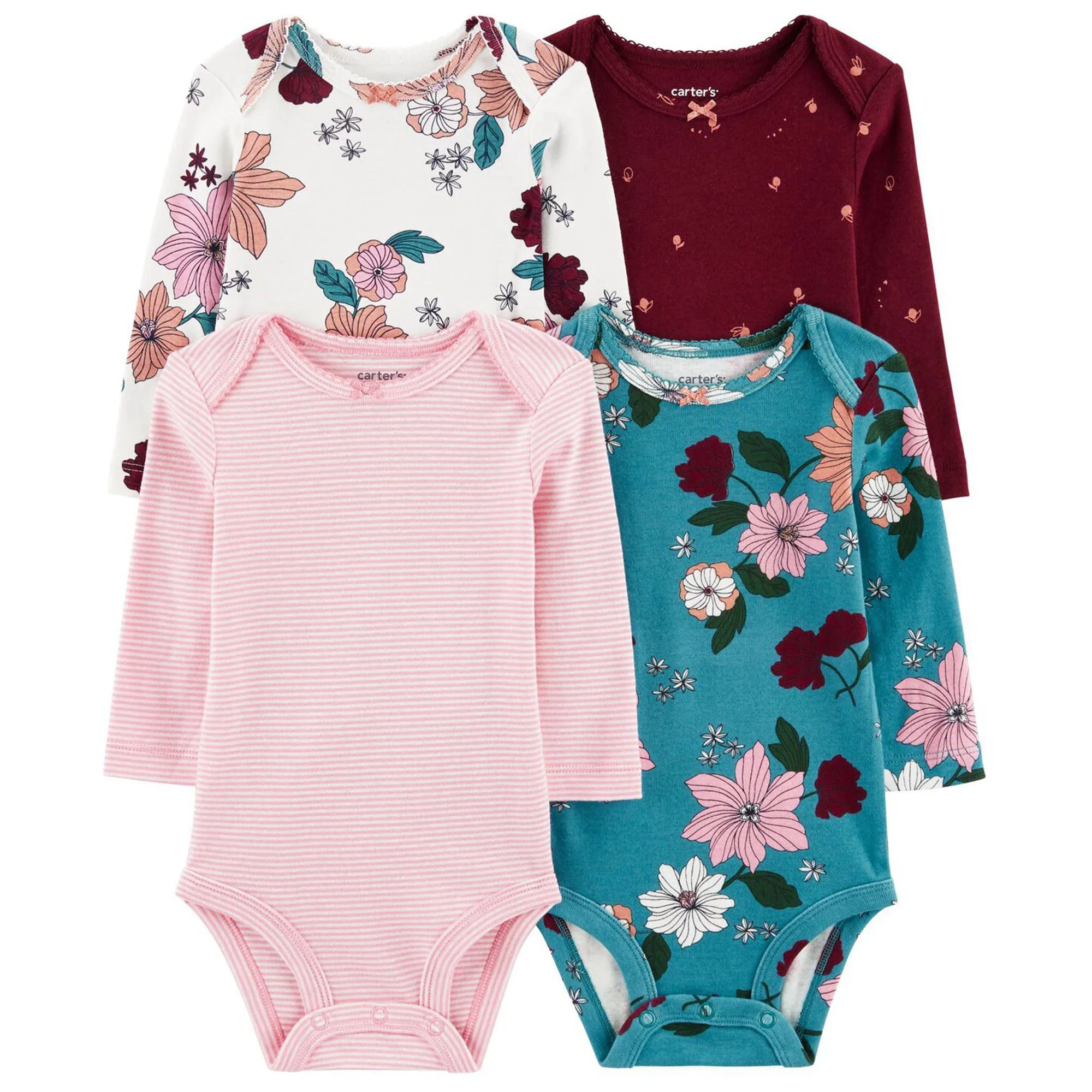 Carter's Set 4 piese Body Flori foto