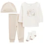 Carter's Set 4 piese bebelus Pantaloni, bluza, caciulita si sosete foto