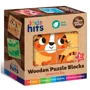 Cuburi din lemn Kids Hits Zoo Puzzle