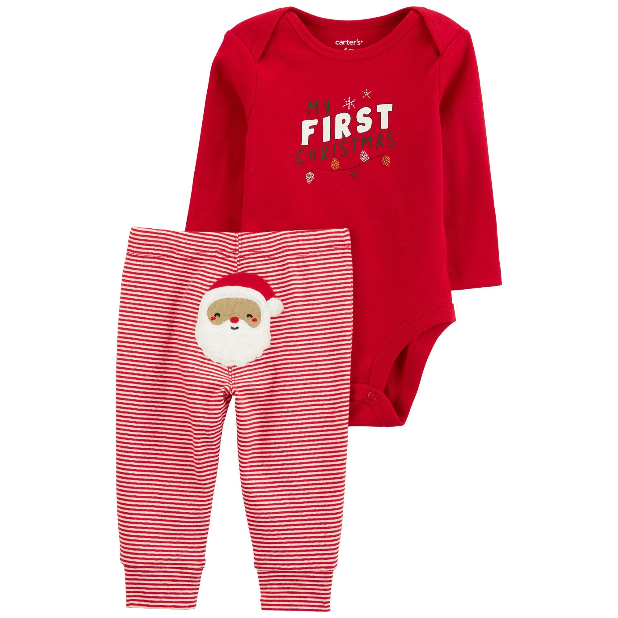 Carter's Set 2 piese Pantaloni si body Craciun foto