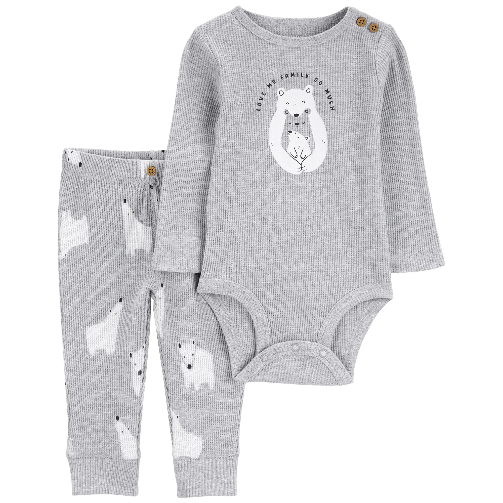 Carter's Set 2 piese Pantaloni si body foto