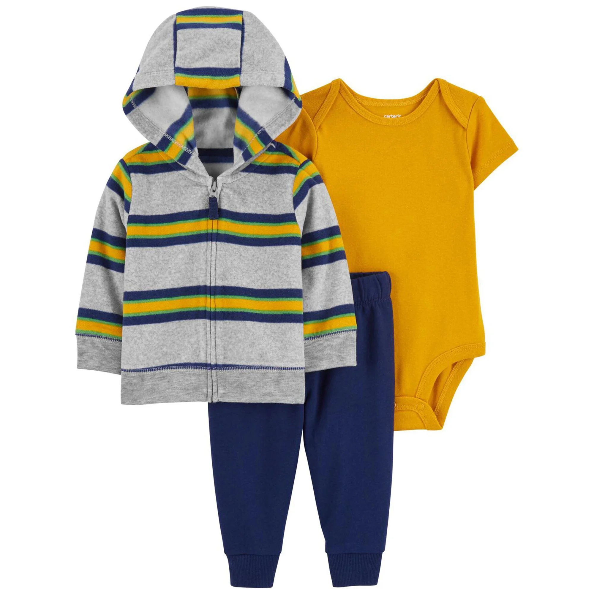 Carter's Set 3 piese Fleece - Hanorac, body si pantaloni foto