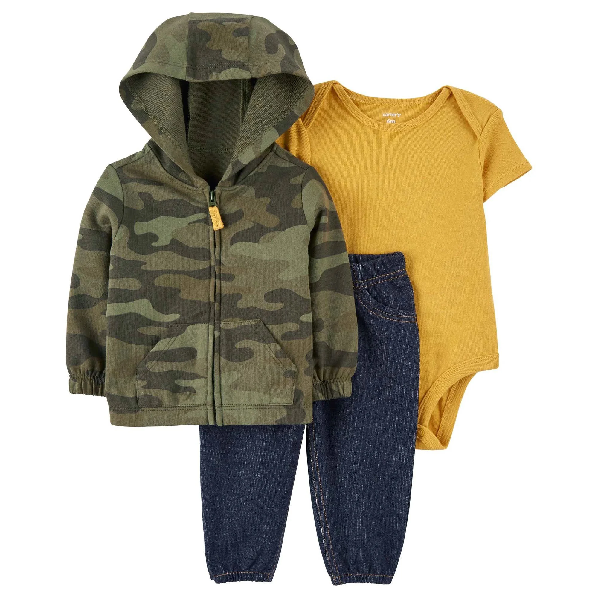 Carter's Set 3 piese Hanorac, body si pantaloni Camuflaj foto