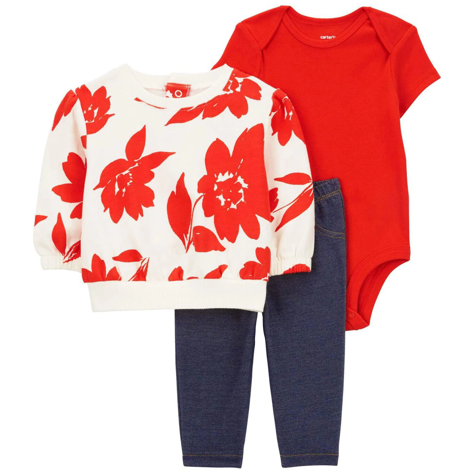 Carter's Set 3 piese Bluza, body si pantaloni foto