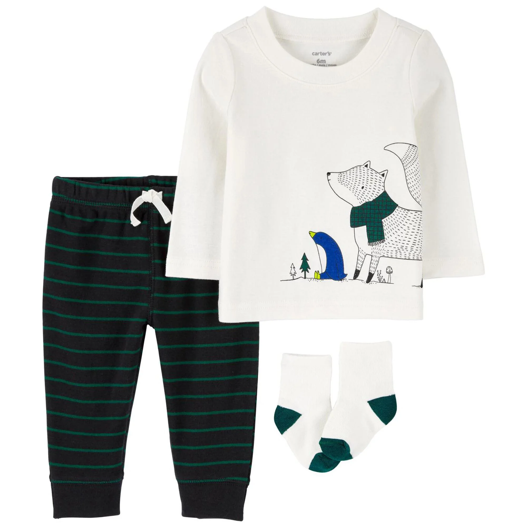 Carter's Set 3 piese Bluza, pantaloni si sosete foto