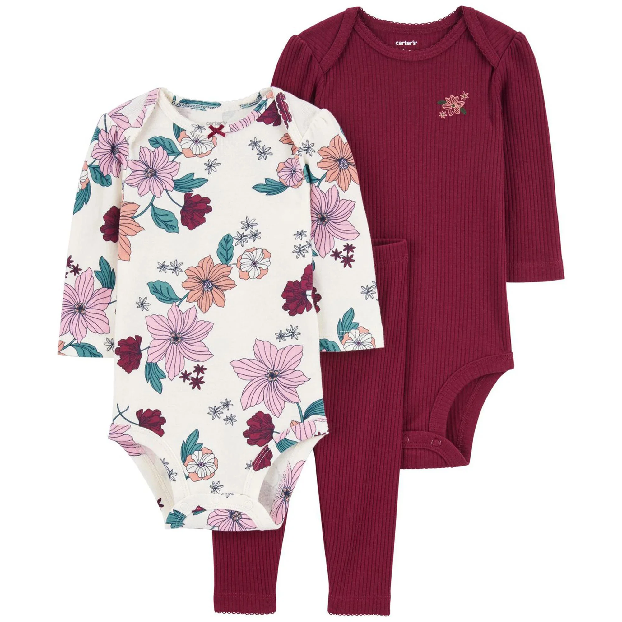 Carter's Set 3 piese - Pantaloni si 2 body foto