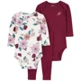 Carter's Set 3 piese - Pantaloni si 2 body foto
