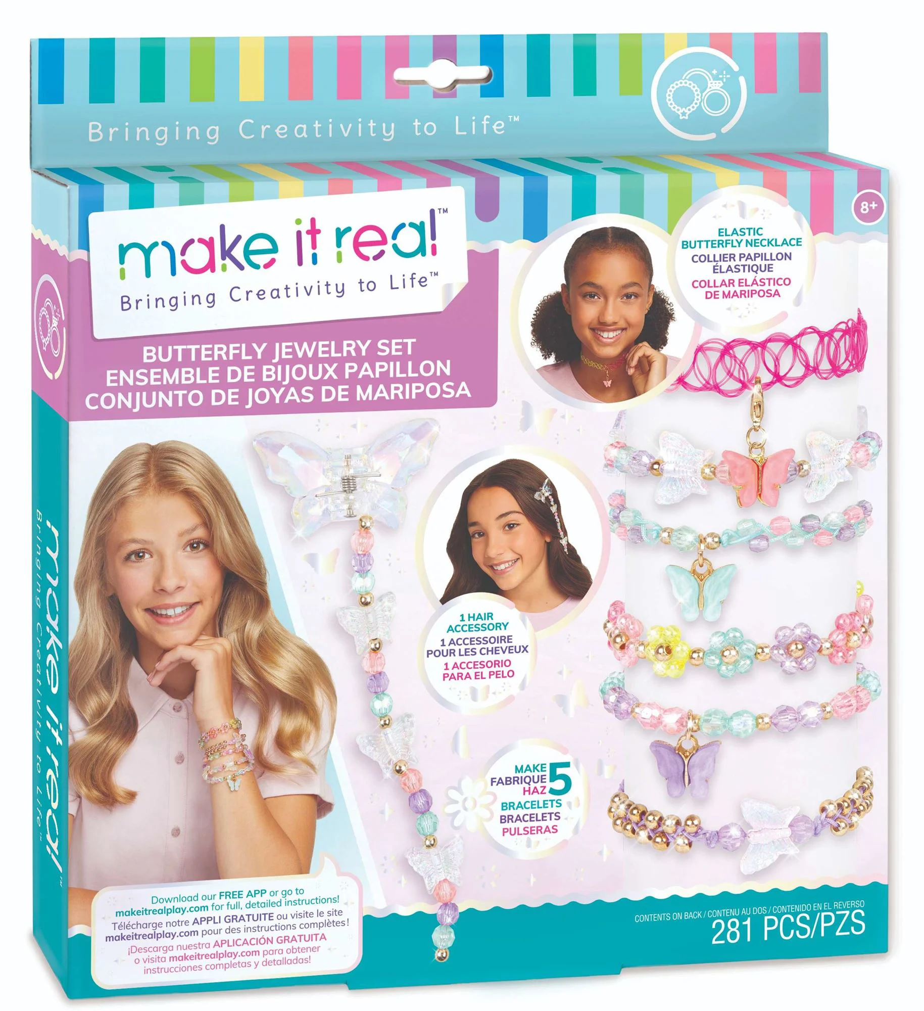 Set de creatie bratari Make It Real Butterfly foto