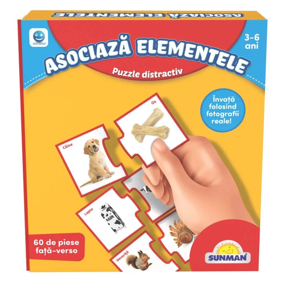 Puzzle Noriel "Invatam asocierea elementelor" RO