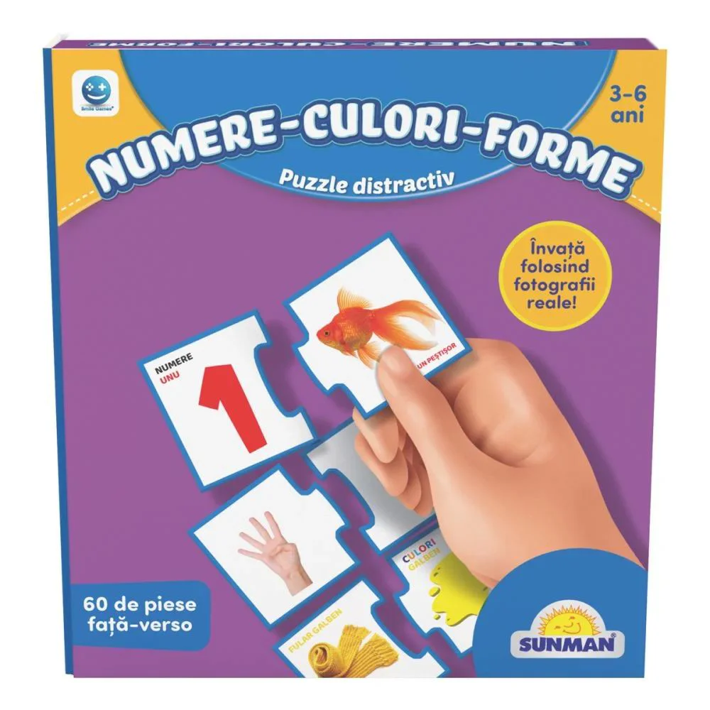 Puzzle Noriel "Numere-culori-forme" RO