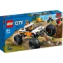 Set de constructie Lego City Aventuri off road cu vehicul 4x4, 252 el.