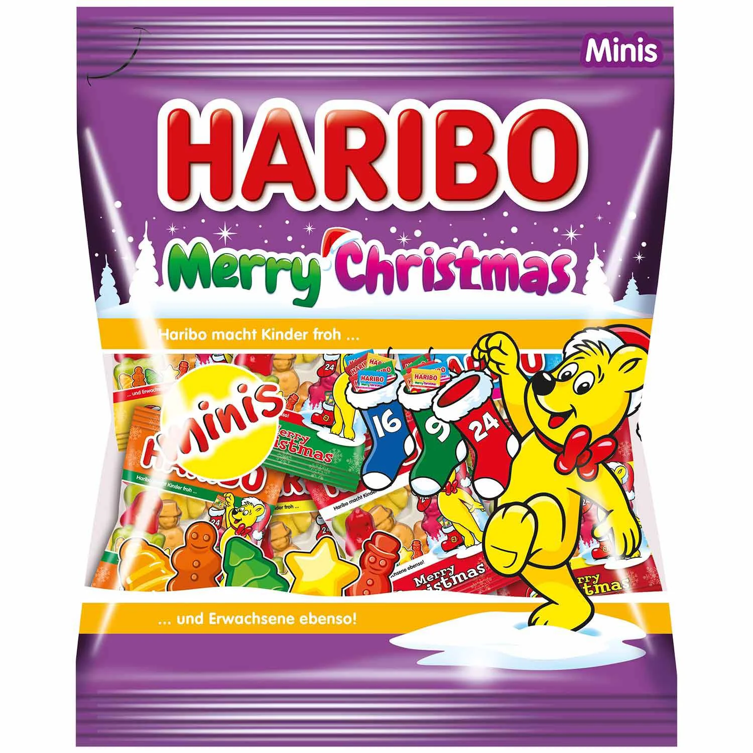 Jeleuri Haribo Minis Merry Christmas, 250 g