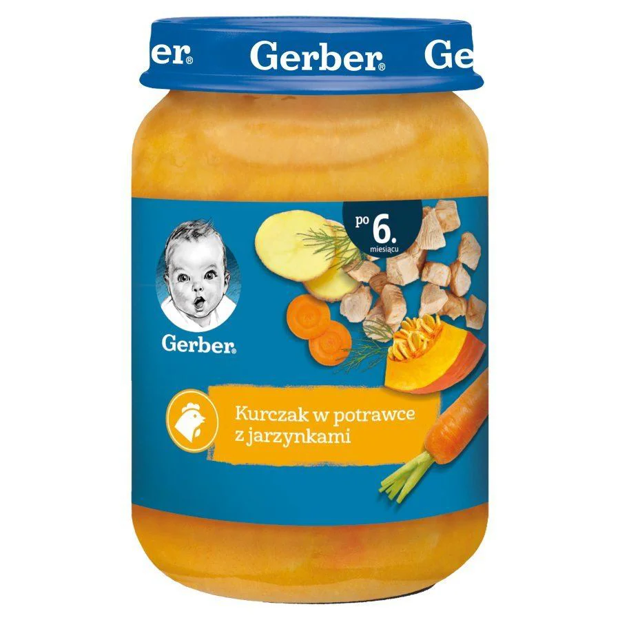 Овощное пюре Gerber с курицей (6+ мес.) 190 г