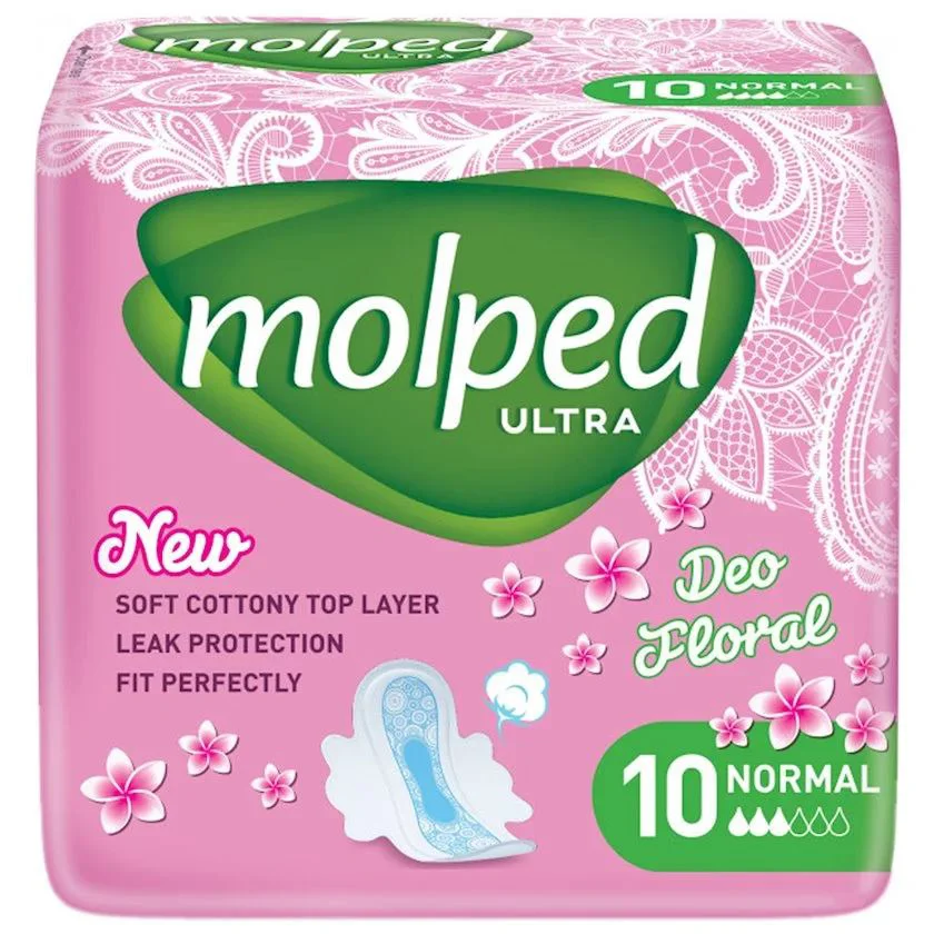 Absorbante Molped Ultra Normal Deo Floral Scent of Nature, 10 buc. foto