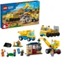 Set de constructie LEGO City Camion si macara cu bila