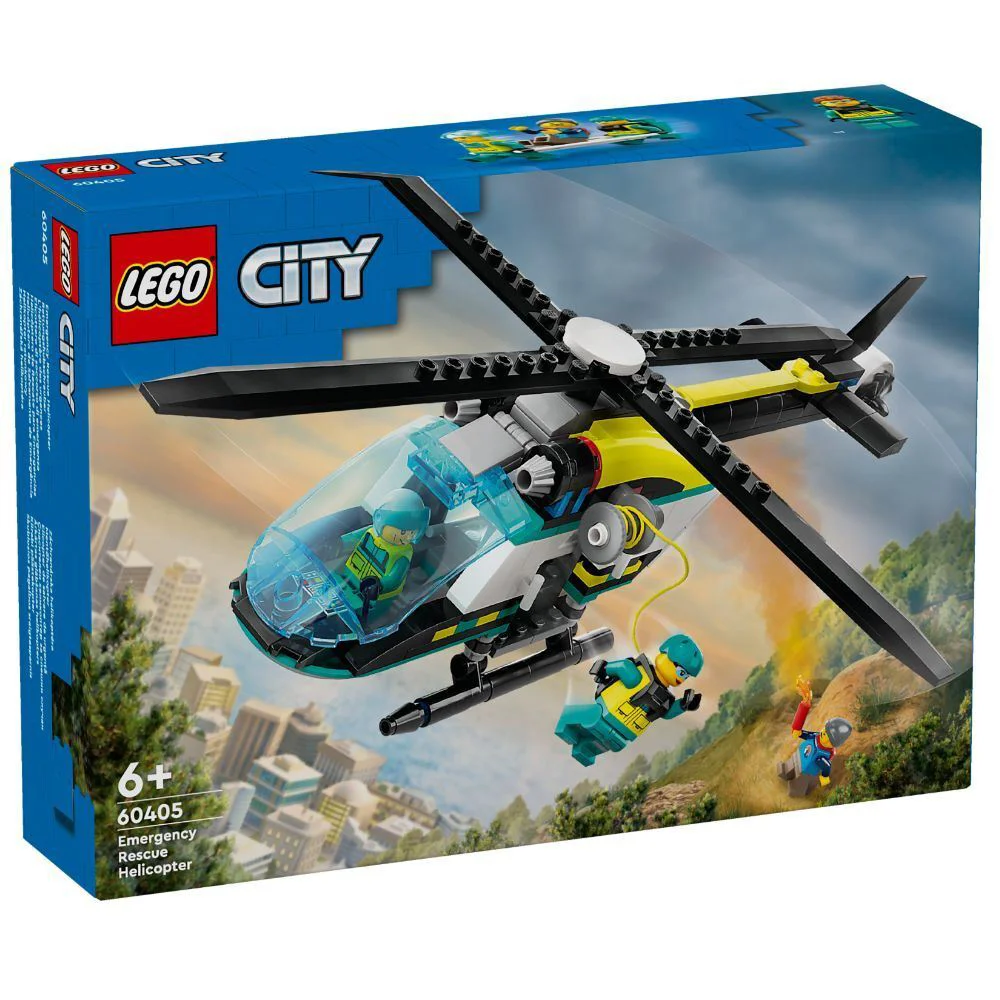 Set de constructie LEGO City Elicopter de salvare, 226 el. foto
