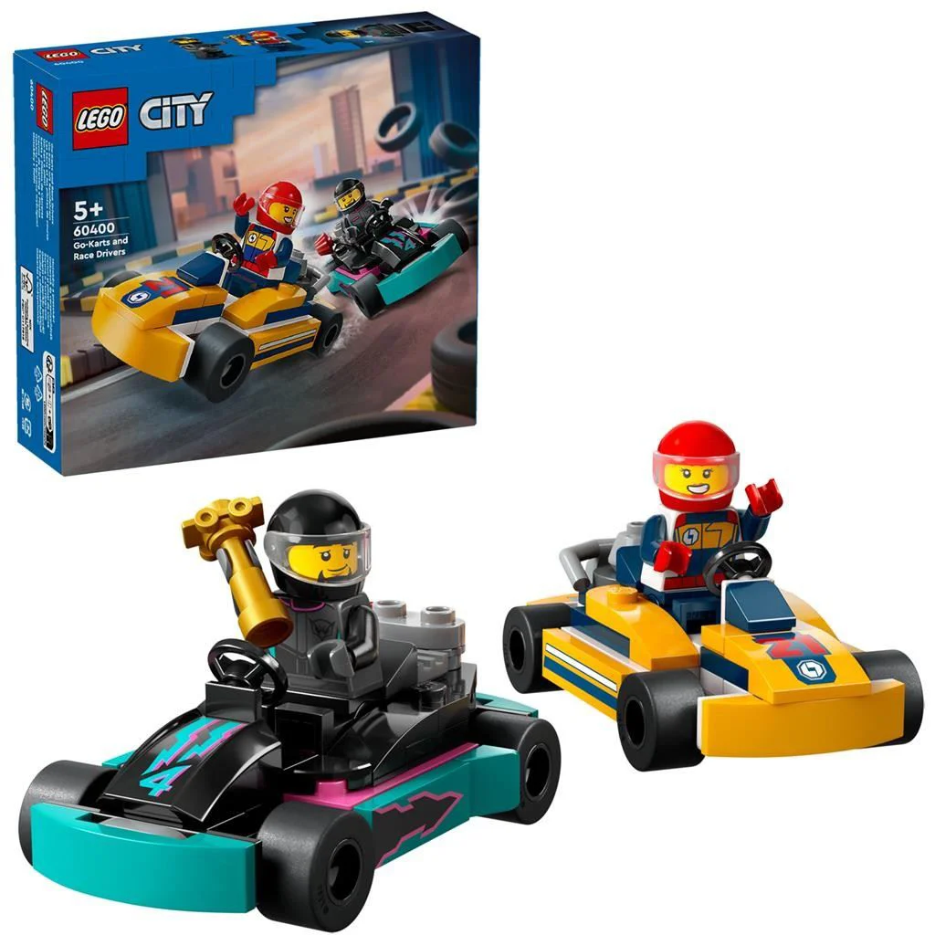 Конструктор LEGO City Картинги и гонщики, 99 эл. foto