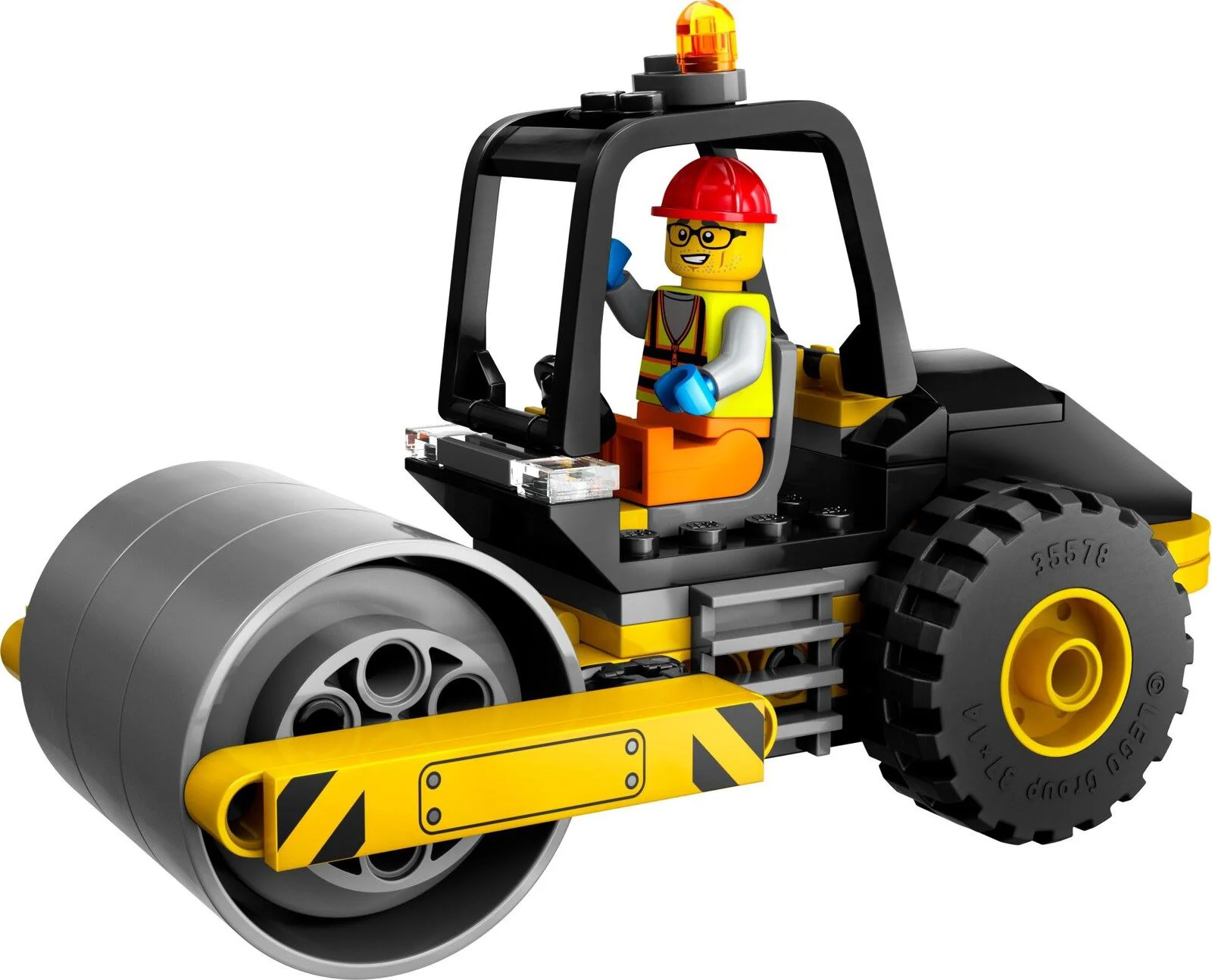 Set de constructie LEGO City Cilindru compactor de santier, 78 el. foto