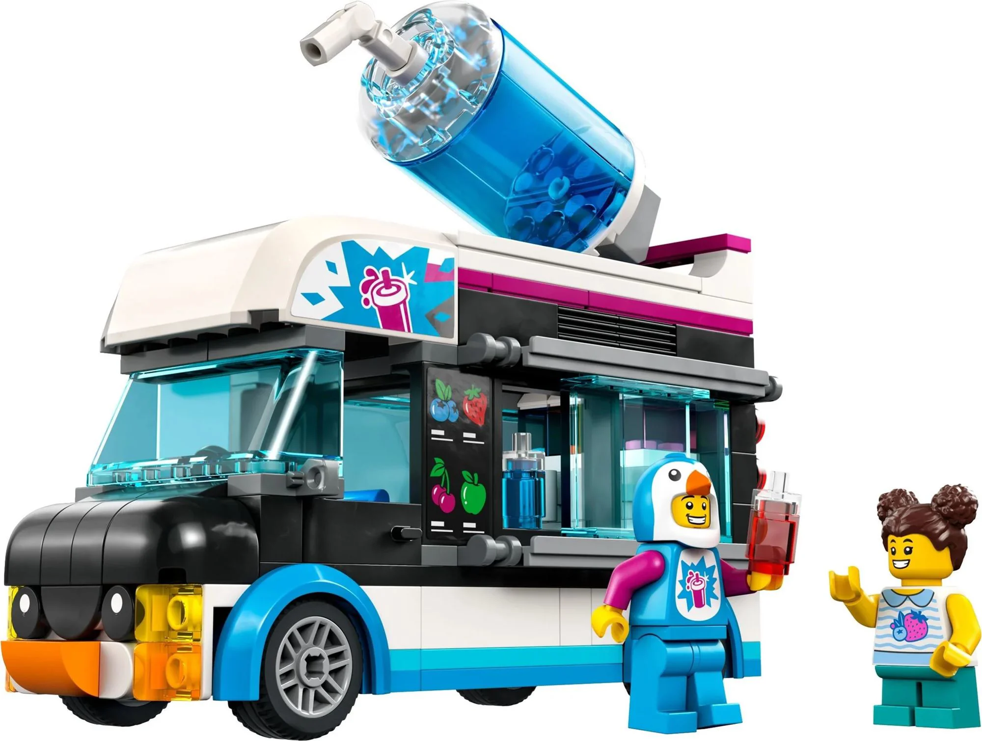 Set de constructie LEGO City Camioneta-pinguin cu granita, 194 el. foto