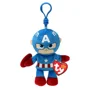 Breloc TY Beanie Babies Clip Captain America, 12 cm foto