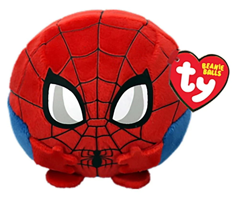 Плюшевая игрушка TY Beanie Balls Spider Man, 10 см