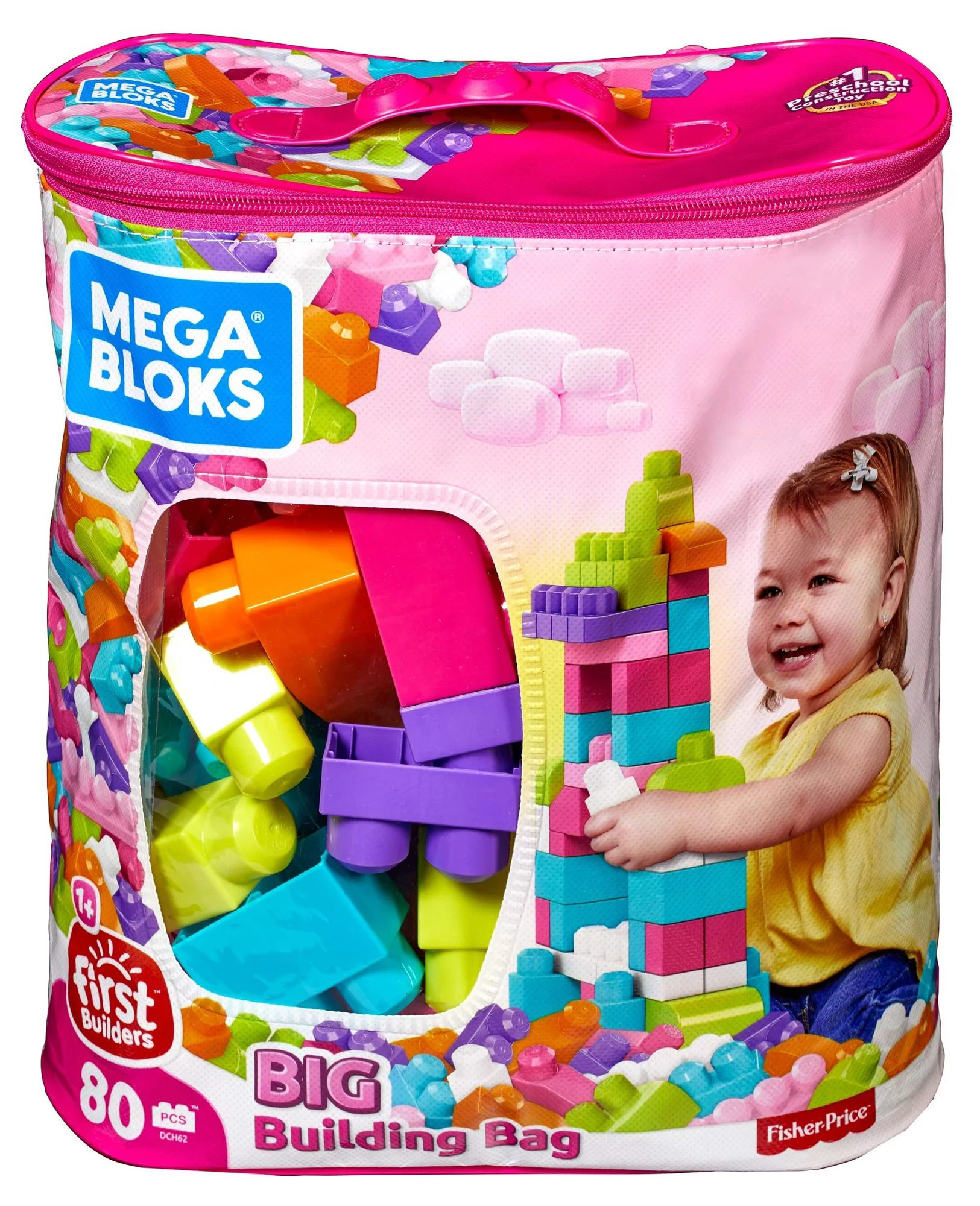 image for Конструктор "Mega Bloks" Розовый, 80 деталей foto